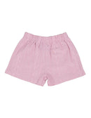 Animal Crackers | Textured Short in Pink