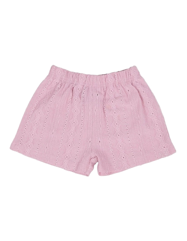 Animal Crackers | Textured Short in Pink