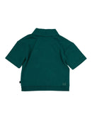 Animal Crackers | Squad Short Sleeve 1/2 Zip T-shirt in Green