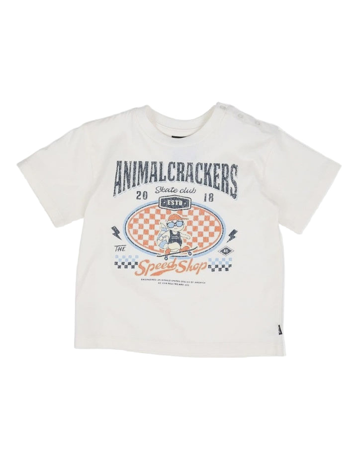 Animal Crackers | Speedy Tee in Vintage White