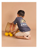 Animal Crackers | Ocean Rise Tee in Charcoal