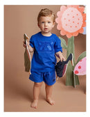 Animal Crackers | Summer Raffi Tee in Electric Blue