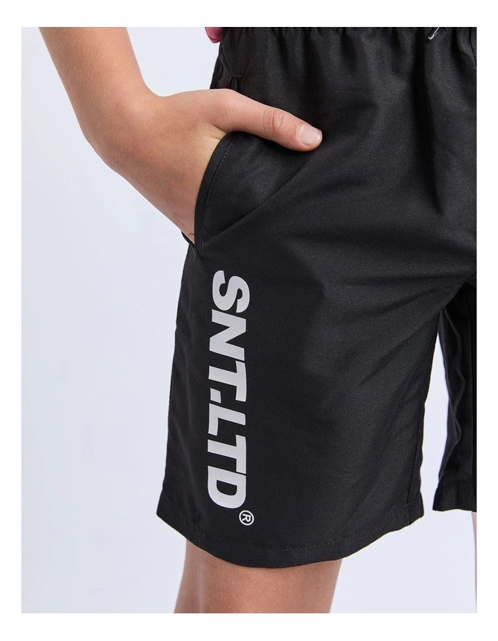 St Goliath | Pace Shorts - Black (8-14yrs)