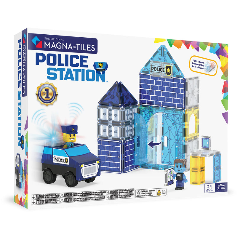 Magna -Tiles | Police   Station™   35   Piece   Set