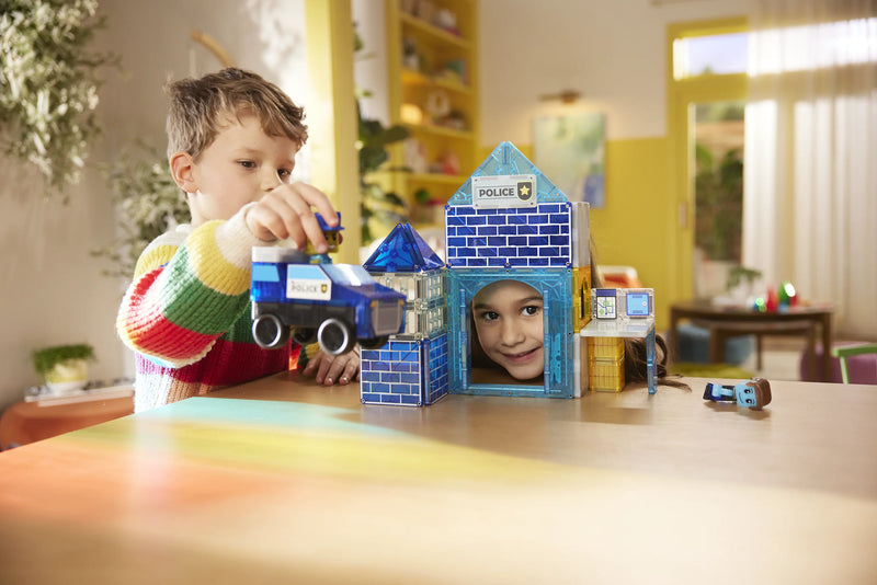 Magna -Tiles | Police   Station™   35   Piece   Set