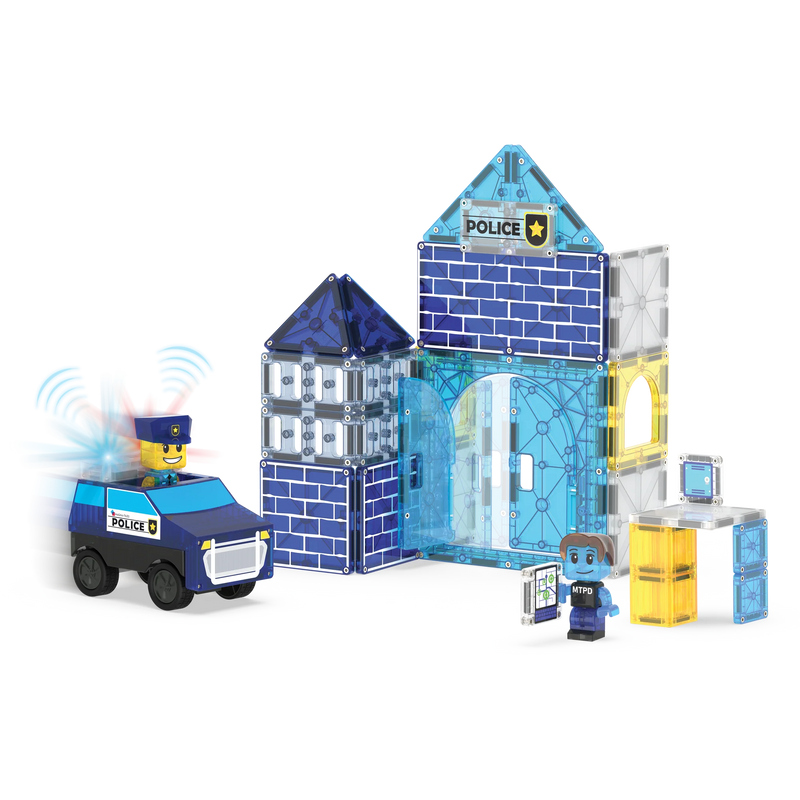 Magna -Tiles | Police   Station™   35   Piece   Set