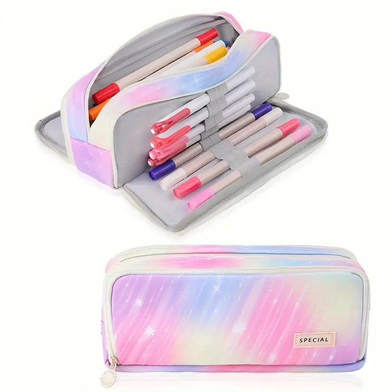 Starry Night Pink Pencil Case