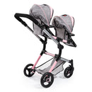 Bayer | Limited TWIN DOLLS PRAM Pink & Grey RRP $259.99