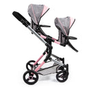 Bayer | Limited TWIN DOLLS PRAM Pink & Grey RRP $259.99