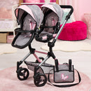 Bayer | Limited TWIN DOLLS PRAM Pink & Grey RRP $259.99