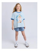 Eve Girl | Rodeo Ringer Tee (8-14 Years) in Light Blue