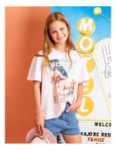 Eve Girl | Western Tee (8 - 14 Years) in Pink