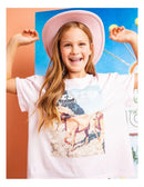 Eve Girl | Western Tee (8 - 14 Years) in Pink