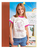 Eve Girl Cowgirl Ringer Tee