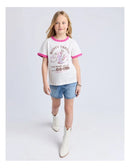 Eve Girl Cowgirl Ringer Tee