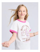 Eve Girl Cowgirl Ringer Tee