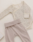 Quincy Mae | Side Snap Bodysuit + Pant Set - Floret