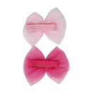 Pink Poppy Glitter Butterfly Bow Hair Clip