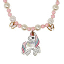 Pink Poppy Dream Unicorn Necklace & Bracelet Set