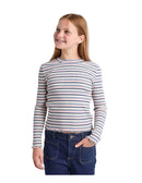 Eve Girl | Annie Long Sleeve Rib Top (8 - 14 Years) in Blue