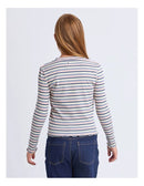 Eve Girl | Annie Long Sleeve Rib Top (8 - 14 Years) in Blue