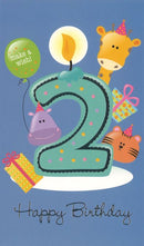 2nd Happy Birthday card - Animals