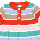 Korang0 | Striped Dress - Brown