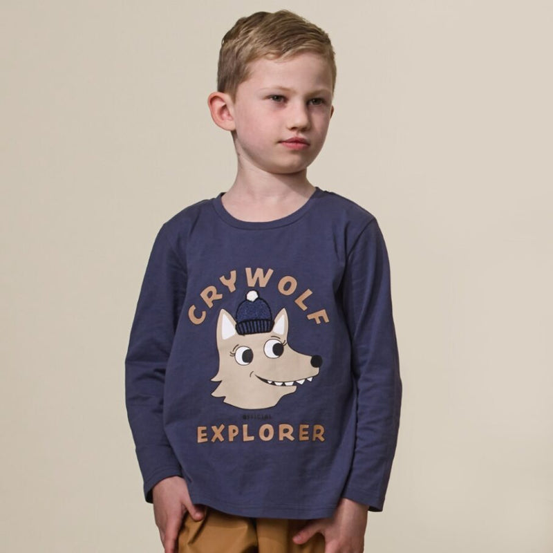 Crywolf | Long Sleeve T-Shirt - Indigo Explorer