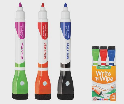 Write 'n' Wipe Two-In-One Whiteboard Markers