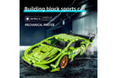 457pc iM.Master Pull -Back Super Car Building Blocks