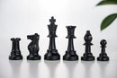 Chess Pieces Black & White 95mm weighted Plastic