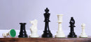 Chess Pieces Black & White 95mm weighted Plastic