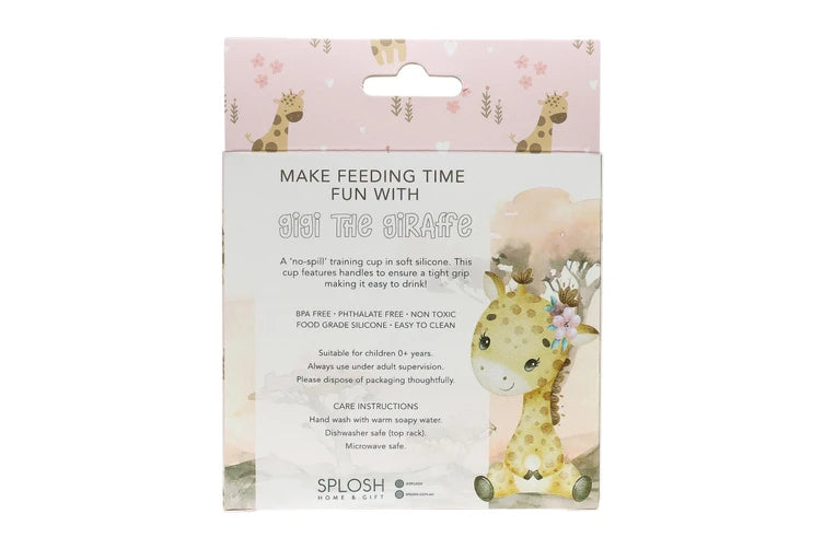 Splosh | Baby Infant Giraffe Silicone Sippy Cup w Handles Drinkware