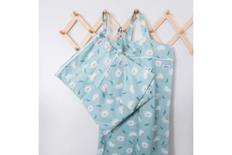 Snazzi |  Double Pocket Wet Bag - Daisy Meadow