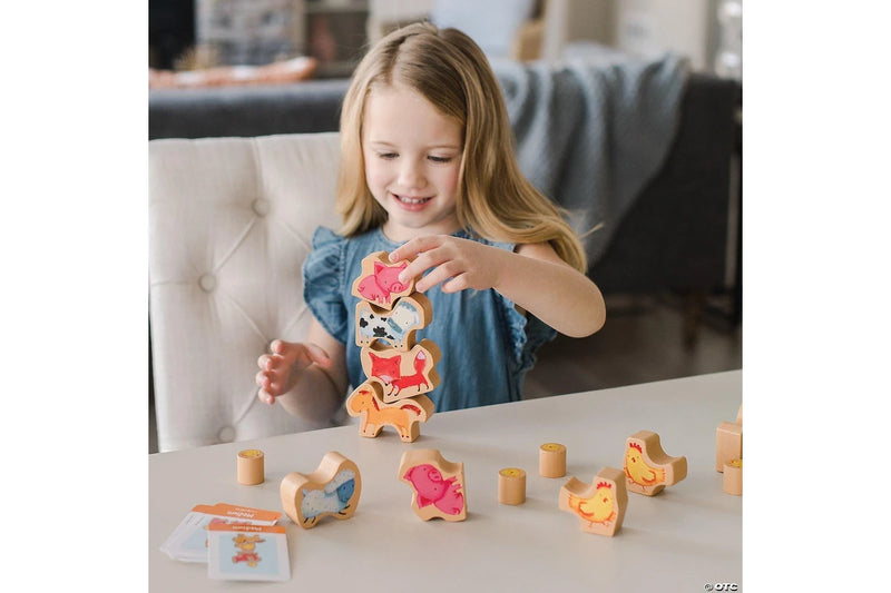 Peaceable Kingdom Stack Your Chickens Wooden Balance Activity