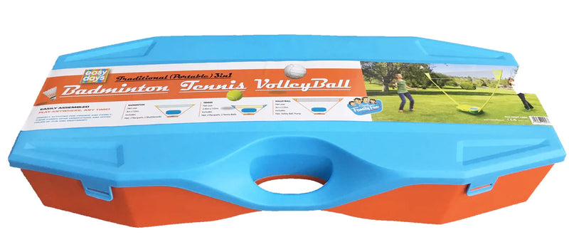 EASY DAYS PORTABLE 3 IN 1: TENNIS, BADMINTON & VOLLEY BALL