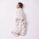 Woolbabe Merino/Organic Cotton Swaddle/Blanket - Wildflower