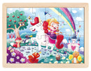 Hape | 24pc Wooden Double Sided Colouring Puzzle - Unicorn Friends