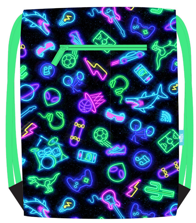 Spencil | Big Drawstring Bag - Neon Life