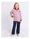 Eve Girl | Hailey Rugby Jumper (3-7 yrs) in Pale Pink