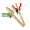 Kids Musical Percussion Instrument Wooden Castanet Clapper w/Handle