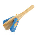 Kids Musical Percussion Instrument Wooden Castanet Clapper w/Handle