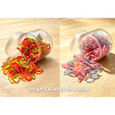 500pcs Rubber Mini Hair Ties - Assorted