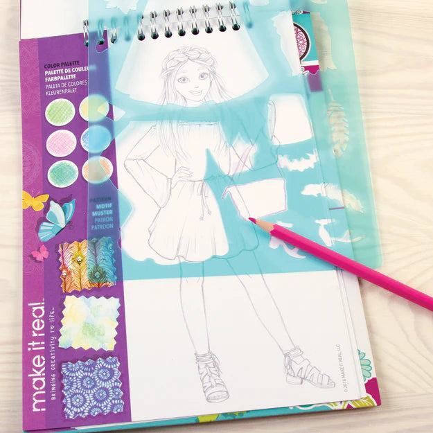 Make It Real | Fashion Design Sketchbook - Blooming Creativity