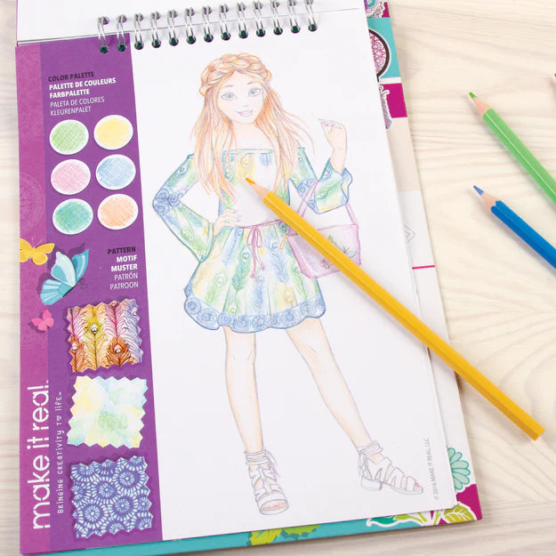 Make It Real | Fashion Design Sketchbook - Blooming Creativity