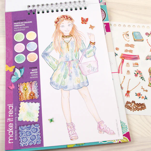 Make It Real | Fashion Design Sketchbook - Blooming Creativity