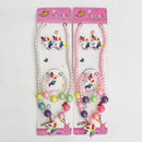 Pretty Unicorn & Pearl Jewellery Set 4pc - Asst