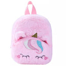 Cute Fluffy Fashion Pink  Unicorn Backpack