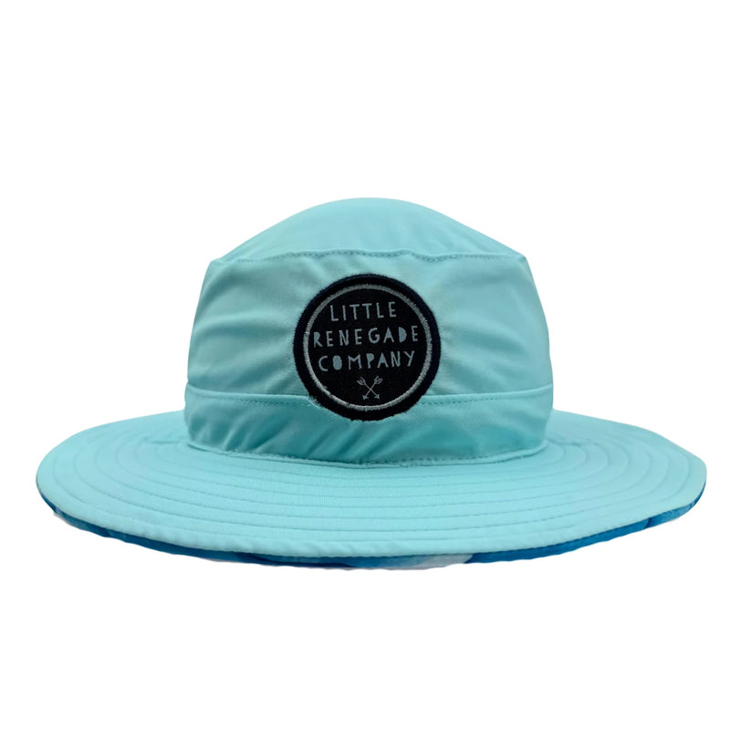 Little Renegade | Reversible Swim Hat - Pacific