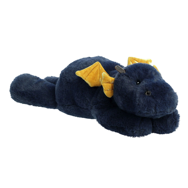 Aurora Large Dragon Snoozles Laid-back Stuffed Animal Blue 18"